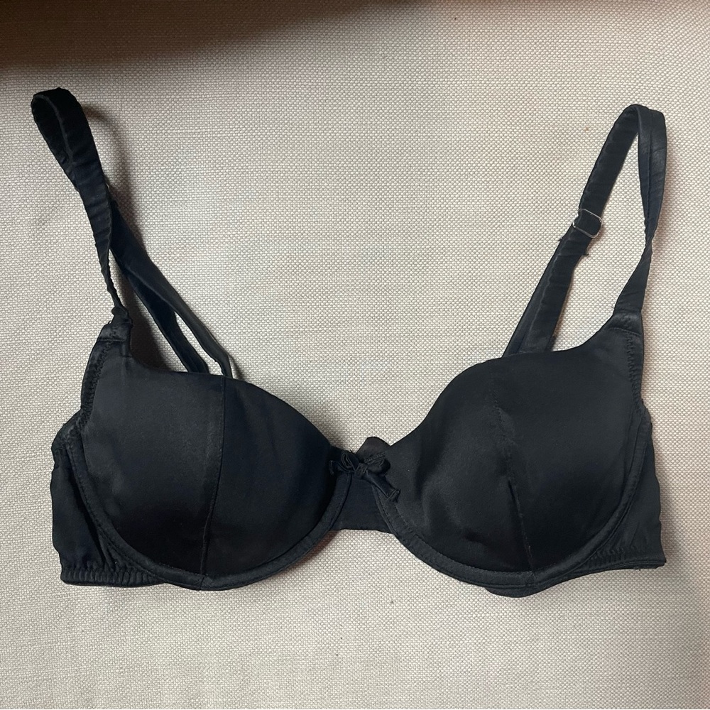 Fleur Du Mal Black Bra 32C